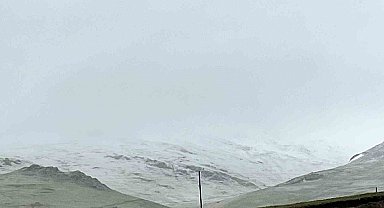 Gümüşhane'nin zirveleri Haziran ayında beyaza büründü