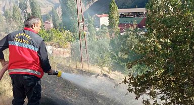 Hakkari itfaiyesinden yangın mesaisi