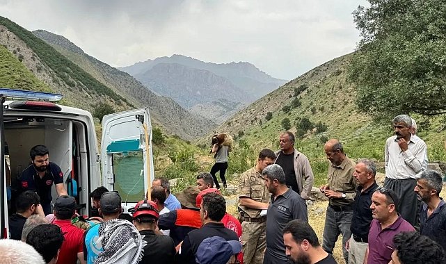 Hakkari'de dağdan düşen yaralı şahıs kurtarıldı