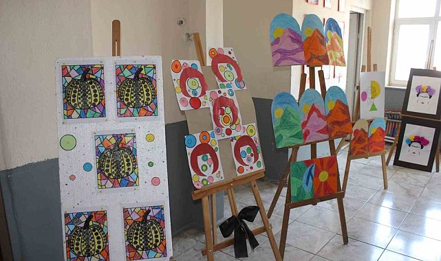 Hamur'da Köy Okulunda sanat rüzgârı esti