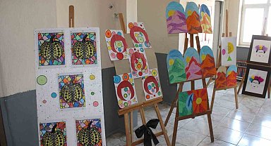 Hamur'da Köy Okulunda sanat rüzgârı esti