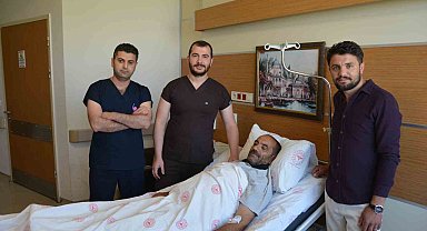 Hastanın böbreğinden 23 santimlik kist çıkarıldı