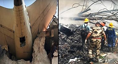 Hindistan'da uçak kazası! Kurtulan olmadığı düşünülüyor!
