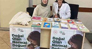Hisarcık İlçe Devlet Hastanesi'nde "Doğal Olan Normal Doğum" standı