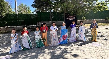 Hisarcık Kutluhallar İlk-Ortaokulunda geleneksel çocuk oyunları şenliği