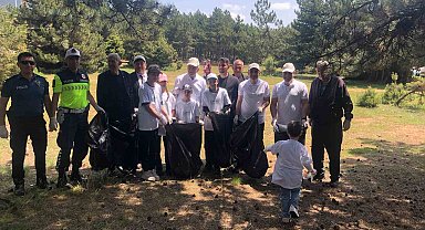 Hüyük'te öğrenciler temiz çevre için seferber oldu