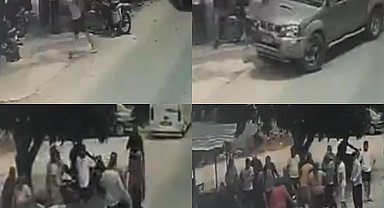 İki farklı olayda araçla insanlara çarptılar: O anlar kamerada