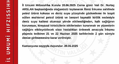 İnkumu'nda hafta sonunda denize girmek yasaklandı