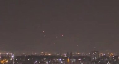 İran'ın İsrail'e attığı füzeler gece boyunca Gaziantep'ten görüldü