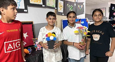 İskenderun'da özel eğitim öğrencilerinin geri dönüşüm sergisi açıldı