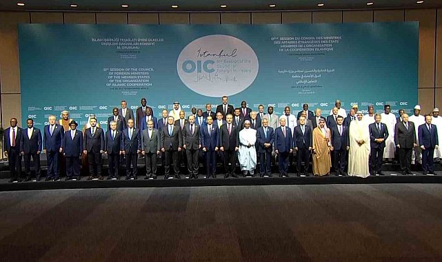 İslam İşbirliği Teşkilatı 51. Oturumu Dışişleri Bakanlar Konseyi toplantısı öncesi toplu fotoğraf