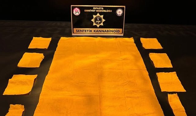 Isparta'da 6 bin 672 kullanımlık sentetik madde ele geçirildi