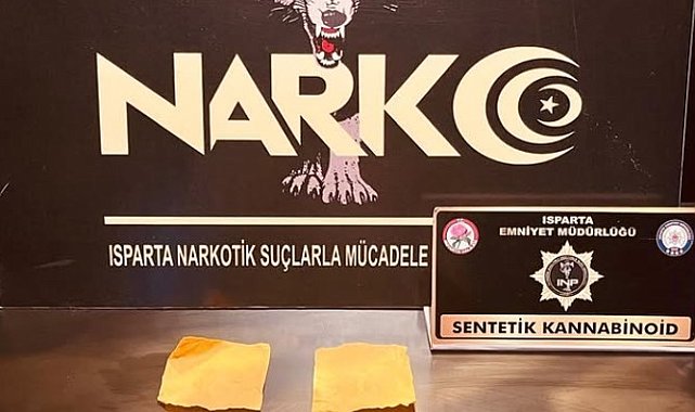 Isparta'da bin 188 kullanımlık kağıda emdirilmiş uyuşturucu madde yakalandı