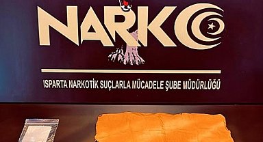 Isparta'da uyuşturucu operasyonunda 2 gözaltı