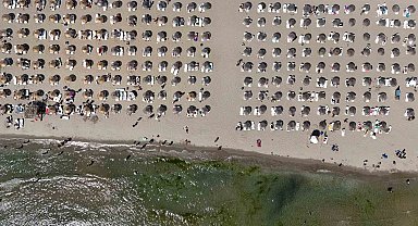 İstanbul'da plajları doldu taştı