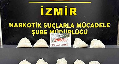 İzmir'de 10 kilo metamfetamin ele geçirildi