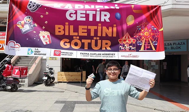 İzmit'te 'karneni getir, biletini götür' etkinliğine yoğun ilgi