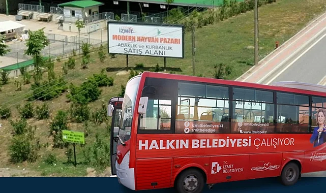 İzmit'teki Kurban Pazarı'na belediyeden ücretsiz ulaşım