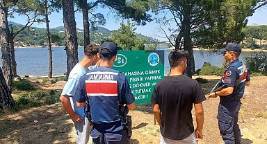 Jandarma ekipleri baraj ve göletlerde boğulma tehlikesine karşı uyardı