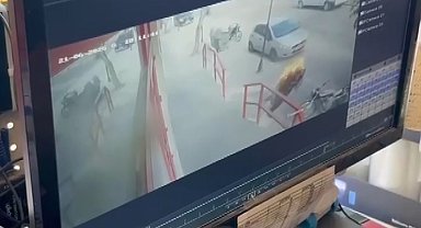 Jeneratör bir anda alev aldı, o anlar güvenlik kameralarına yansıdı