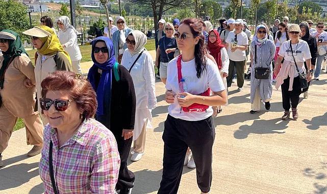 Kadınlar sağlıklı yaşam için yürüdü