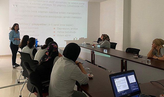 Kadınlara sağlık konusunda eğitim verildi