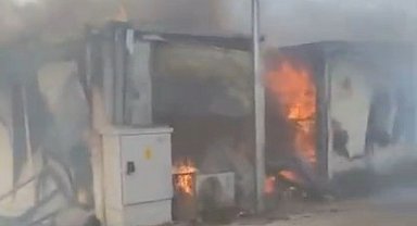 Kahramanmaraş'ta konteyner yangını