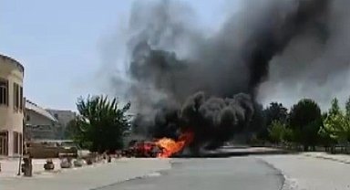 Kahramanmaraş'ta otomobil yangını