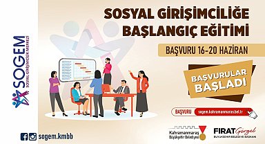 Kahramanmaraş'ta Sosyal Girişimciliğe Başlangıç Eğitimi