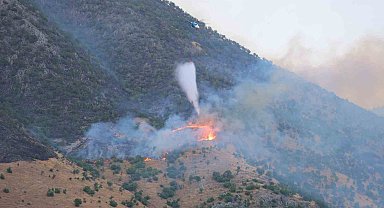 Kahramanmaraş'taki orman yangınına müdahale sürüyor