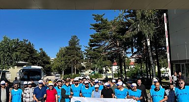 Kamu işçileri Erzurum'da eylem yaptı