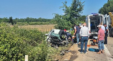 Karacabey'de trafik kazası: 1 ağır yaralı