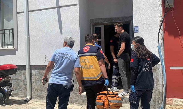 Karaman'da binadan yayılan kötü koku ekipleri harekete geçirdi