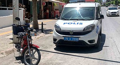 Karaman'da çaldığı motosikletle kaza yapan şahıs yaralandı