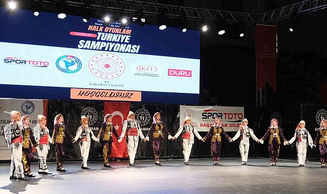 Karaman'da Halk Oyunları Yıldızlar Türkiye Şampiyonası sona erdi