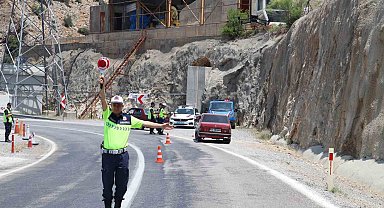 Karaman'da jandarma ekiplerinden bayram denetimi
