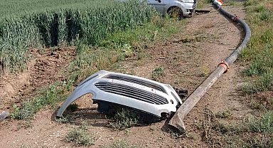 Karaman'da otomobil tarlaya devrildi: 1 yaralı