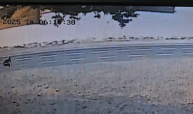Karaya oturan geminin o anları kamerada