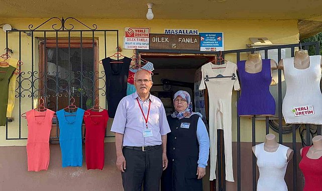 Karı-koca 28 yıldır fanila üreterek geçimini sağlıyor