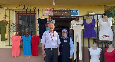 Karı-koca 28 yıldır fanila üreterek geçimini sağlıyor