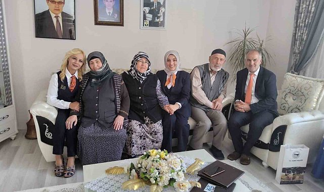 Kars'ta şehit yakınları evlerinde ziyaret edildi
