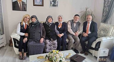Kars'ta şehit yakınları evlerinde ziyaret edildi