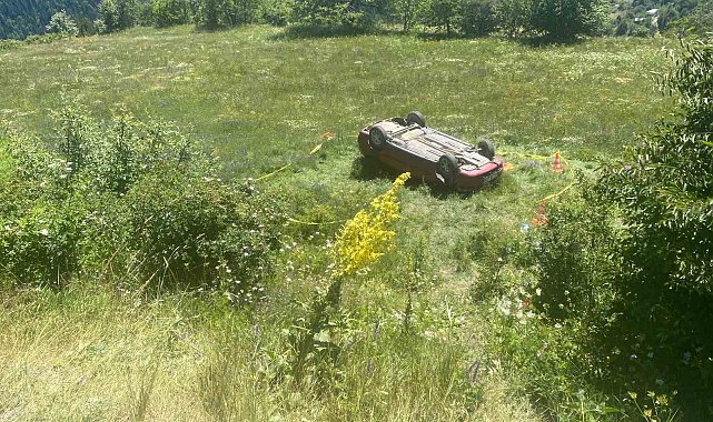 Kastamonu'da otomobil uçuruma yuvarlandı: 1 ölü, 4 yaralı