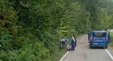 Kastamonu'da takla atan cipteki 1 kişi yaralandı