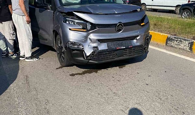 Kavşakta zincirleme kaza : 1 yaralı