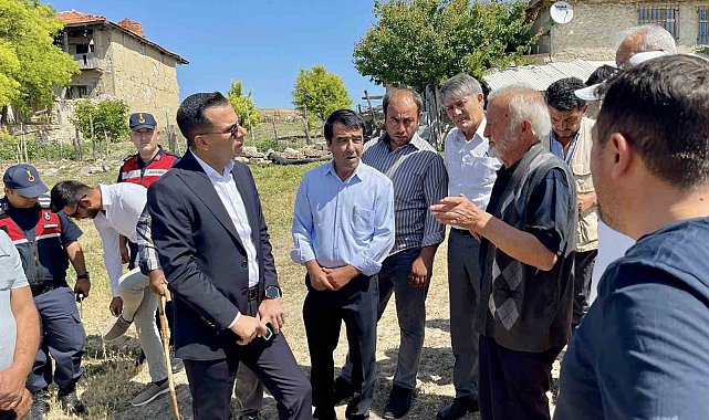 Kaymakam Aslan, Başkimse ve Çatkuyu köylerinde yatırım alanlarını inceledi