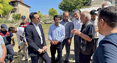 Kaymakam Aslan, Başkimse ve Çatkuyu köylerinde yatırım alanlarını inceledi