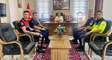Kaymakam Doğru Germencik jandarmasını ağırladı