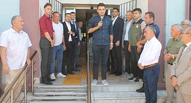 Kaymakam Emre Yeşil Manyas'a veda etti