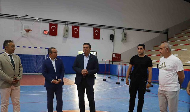 Kaymakam Yücel'den spor kursuna ziyaret